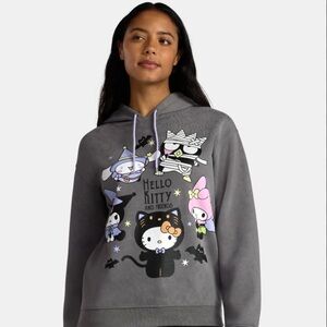 Hello Kitty and Friends Sanrio Women's Pullover Hoodie Sweatshirt Size Medium